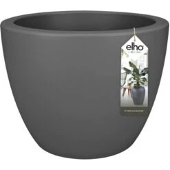 Elho Blumentopf Pure Soft Mit Rollen Ø 39 Cm Anthrazit