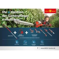 Wolf-Garten Wolf Garten Akku-Heckenschere Aufsatz HT 40 EM E-multi-star® -Gartenwelt Günstiges Geschäft 9 3714 WG eMS uebersicht 3