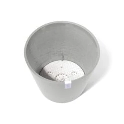 Ecopots Pflanztopf Amsterdam Weißgrau 50 Cm X 43,8 Cm -Gartenwelt Günstiges Geschäft WaterReservoirWhiteGrey 20