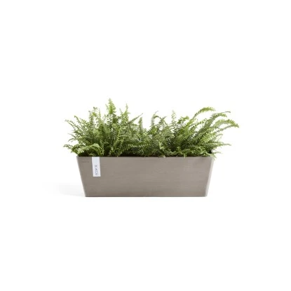 Ecopots Pflanztopf Bruges Braungrau 45 Cm X 17 Cm 2 Ecopots Pflanztopf Bruges Braungrau 45 Cm X 17 Cm – Bild 2