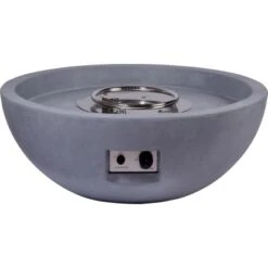 Dobar Outdoor-Feuerschale Mit Gasflamme Lunar Ø 90 Cm Grau -Gartenwelt Günstiges Geschäft lavaofengasfeuerstelle 03