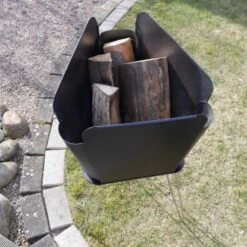 VASNER Merive M2 Feuerkorb Mittelhoch Abgerundet Schwarz -Gartenwelt Günstiges Geschäft sign garten terrasse mood5